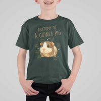Anatomy Of A Guinea Pig T Shirt For Kid Funny Cavy Lover Animal Anatomy Gift - Wonder Print Shop