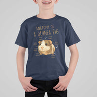 Anatomy Of A Guinea Pig T Shirt For Kid Funny Cavy Lover Animal Anatomy Gift - Wonder Print Shop
