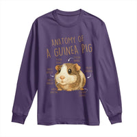 Anatomy Of A Guinea Pig Long Sleeve Shirt Funny Cavy Lover Animal Anatomy Gift - Wonder Print Shop