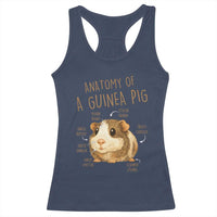 Anatomy Of A Guinea Pig Racerback Tank Top Funny Cavy Lover Animal Anatomy Gift - Wonder Print Shop