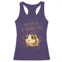 Anatomy Of A Guinea Pig Racerback Tank Top Funny Cavy Lover Animal Anatomy Gift - Wonder Print Shop