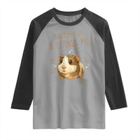 Anatomy Of A Guinea Pig Raglan Shirt Funny Cavy Lover Animal Anatomy Gift - Wonder Print Shop