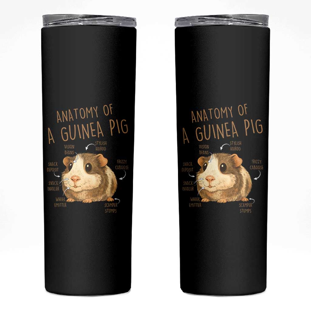 Anatomy Of A Guinea Pig Skinny Tumbler Funny Cavy Lover Animal Anatomy Gift - Wonder Print Shop