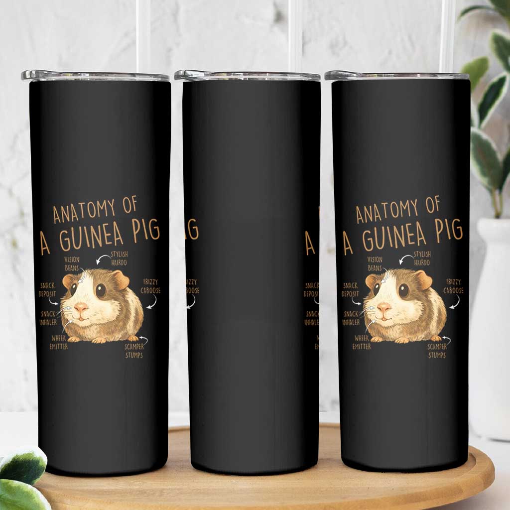 Anatomy Of A Guinea Pig Skinny Tumbler Funny Cavy Lover Animal Anatomy Gift - Wonder Print Shop