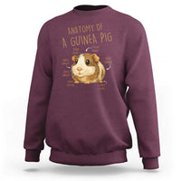 Anatomy Of A Guinea Pig Sweatshirt Funny Cavy Lover Animal Anatomy Gift - Wonder Print Shop