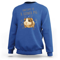 Anatomy Of A Guinea Pig Sweatshirt Funny Cavy Lover Animal Anatomy Gift - Wonder Print Shop