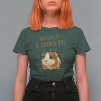Anatomy Of A Guinea Pig T Shirt For Women Funny Cavy Lover Animal Anatomy Gift - Wonder Print Shop