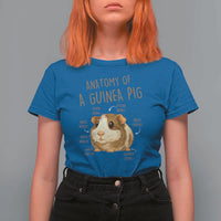 Anatomy Of A Guinea Pig T Shirt For Women Funny Cavy Lover Animal Anatomy Gift - Wonder Print Shop