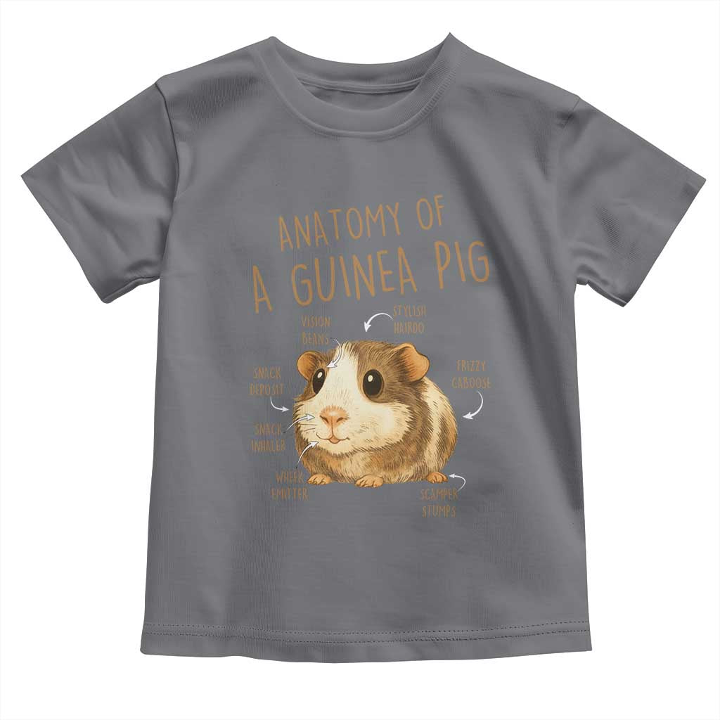 Anatomy Of A Guinea Pig Toddler T Shirt Funny Cavy Lover Animal Anatomy Gift - Wonder Print Shop