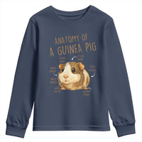 Anatomy Of A Guinea Pig Youth Sweatshirt Funny Cavy Lover Animal Anatomy Gift - Wonder Print Shop