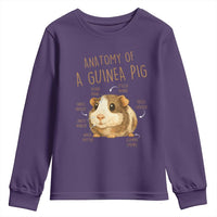 Anatomy Of A Guinea Pig Youth Sweatshirt Funny Cavy Lover Animal Anatomy Gift - Wonder Print Shop