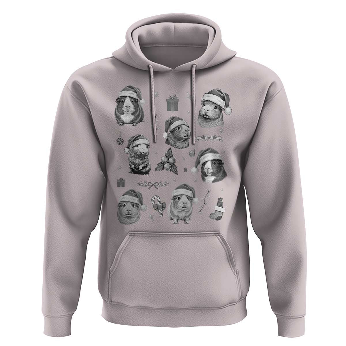 Christmas Guinea Pigs Hoodie Funny Cavy Lover Holiday Gift - Wonder Print Shop