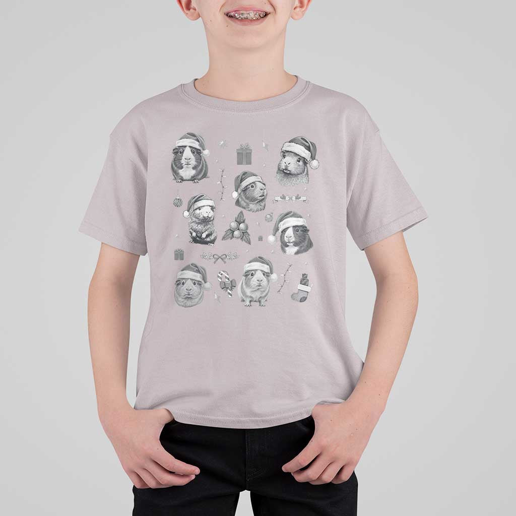 Christmas Guinea Pigs T Shirt For Kid Funny Cavy Lover Holiday Gift - Wonder Print Shop
