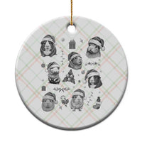 Christmas Guinea Pigs Ceramic Ornament Funny Cavy Lover Holiday Gift - Wonder Print Shop