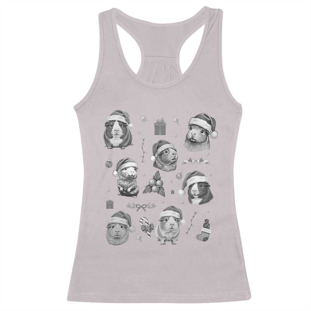 Christmas Guinea Pigs Racerback Tank Top Funny Cavy Lover Holiday Gift - Wonder Print Shop
