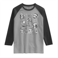 Christmas Guinea Pigs Raglan Shirt Funny Cavy Lover Holiday Gift - Wonder Print Shop