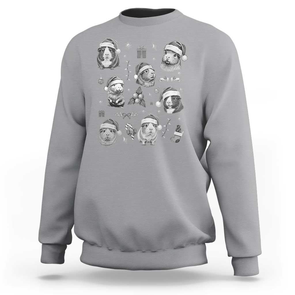 Christmas Guinea Pigs Sweatshirt Funny Cavy Lover Holiday Gift - Wonder Print Shop