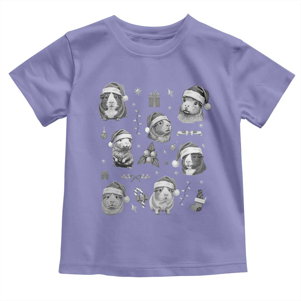 Christmas Guinea Pigs Toddler T Shirt Funny Cavy Lover Holiday Gift - Wonder Print Shop
