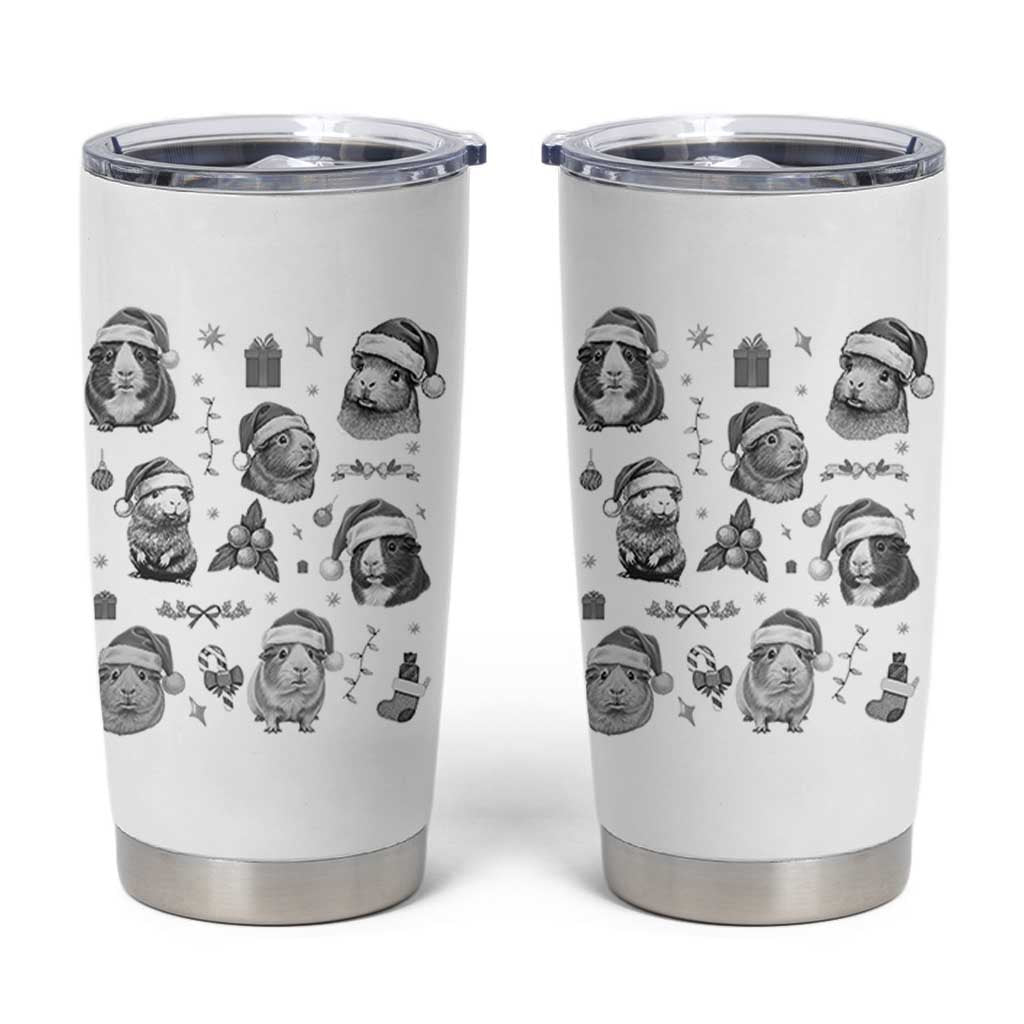Christmas Guinea Pigs Tumbler Cup Funny Cavy Lover Holiday Gift - Wonder Print Shop