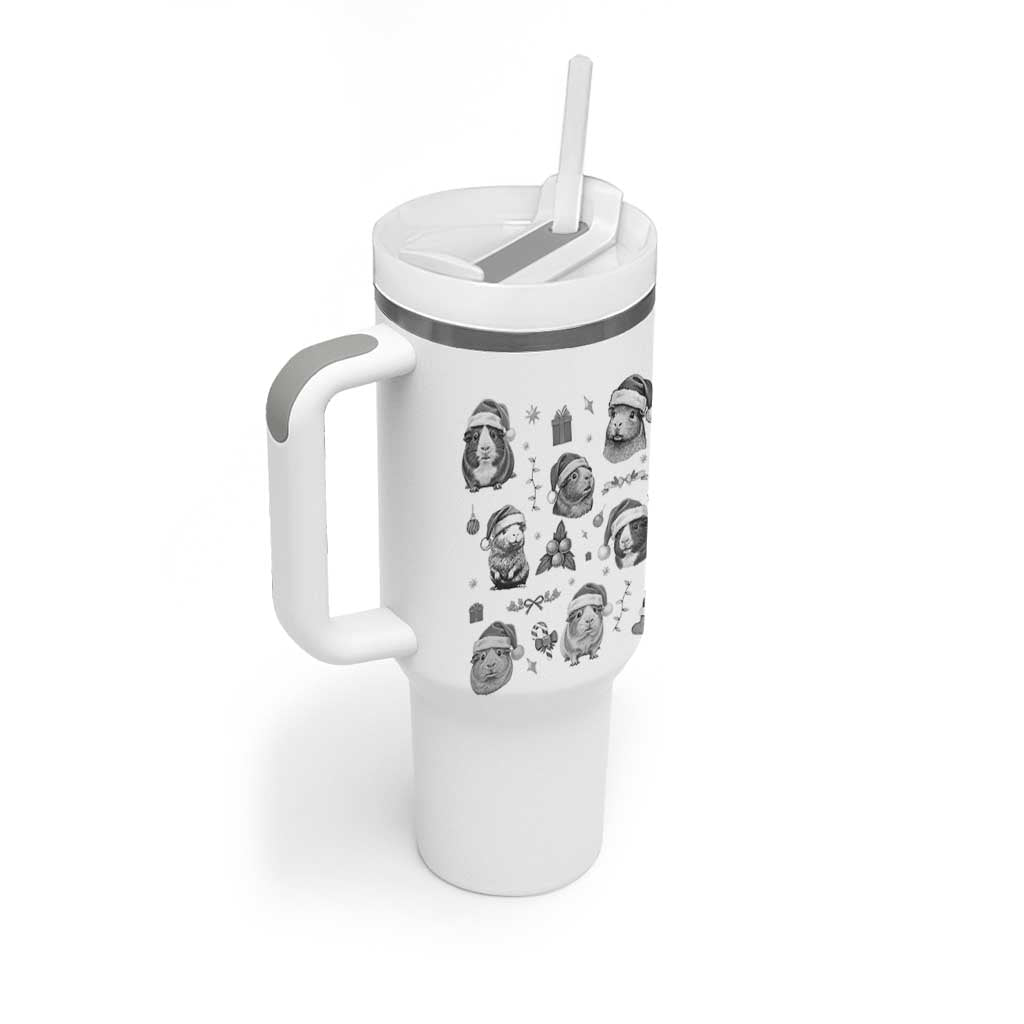 Christmas Guinea Pigs Tumbler With Handle Funny Cavy Lover Holiday Gift - Wonder Print Shop