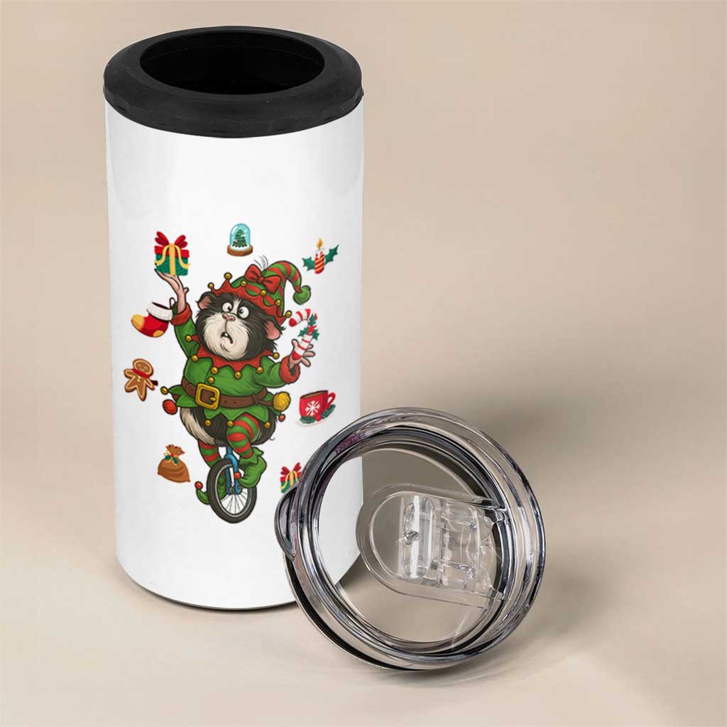 Guinea Pig Master Juggler 4 in 1 Can Cooler Tumbler Funny Christmas Cavy Lover Gift - Wonder Print Shop