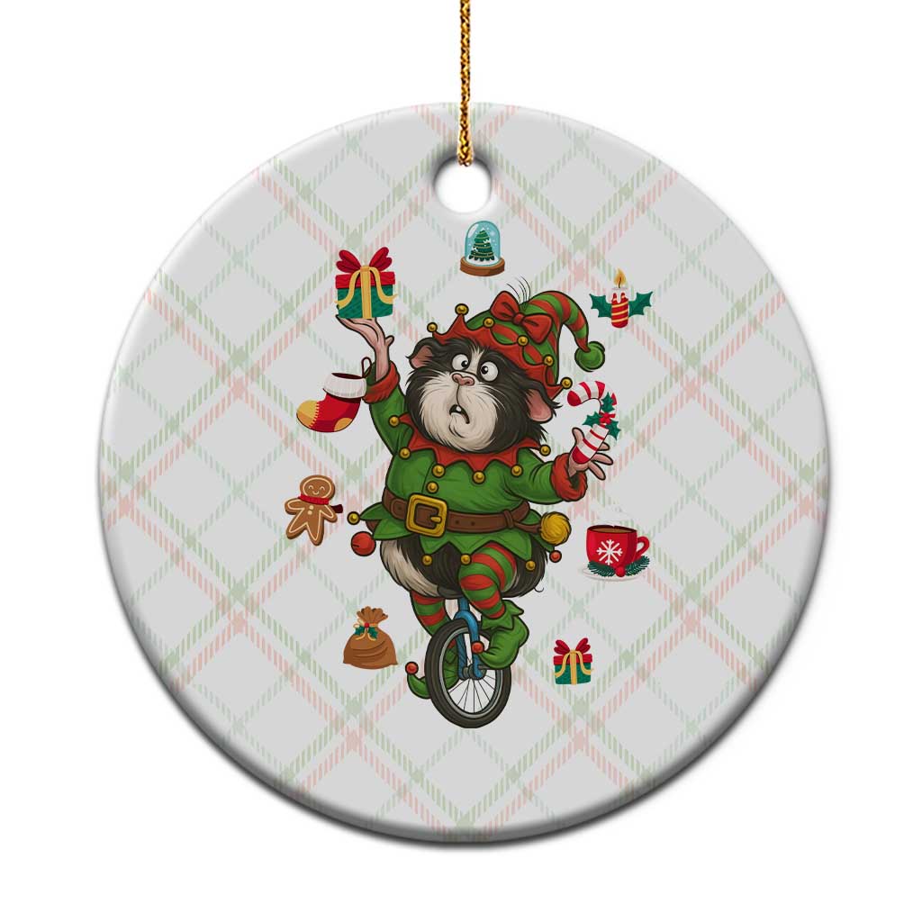 Guinea Pig Master Juggler Ceramic Ornament Funny Christmas Cavy Lover Gift - Wonder Print Shop