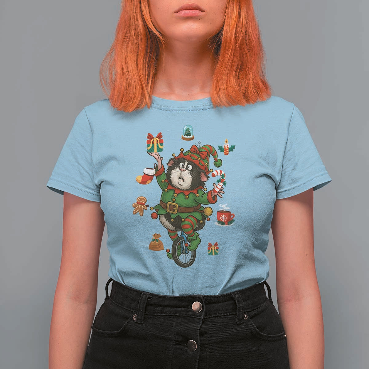 Guinea Pig Master Juggler T Shirt For Women Funny Christmas Cavy Lover Gift - Wonder Print Shop