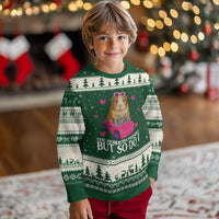 Funny Guinea Pig Lover Gift Ugly Christmas Sweater The Horrors Persist But So Do I - Wonder Print Shop