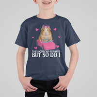 Funny Guinea Pig Lover Gift T Shirt For Kid The Horrors Persist But So Do I - Wonder Print Shop