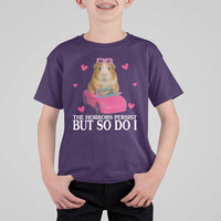 Funny Guinea Pig Lover Gift T Shirt For Kid The Horrors Persist But So Do I - Wonder Print Shop