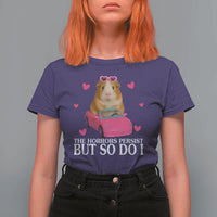 Funny Guinea Pig Lover Gift T Shirt For Women The Horrors Persist But So Do I - Wonder Print Shop