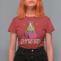 Funny Guinea Pig Lover Gift T Shirt For Women The Horrors Persist But So Do I - Wonder Print Shop