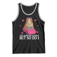 Funny Guinea Pig Lover Gift Tank Top The Horrors Persist But So Do I - Wonder Print Shop