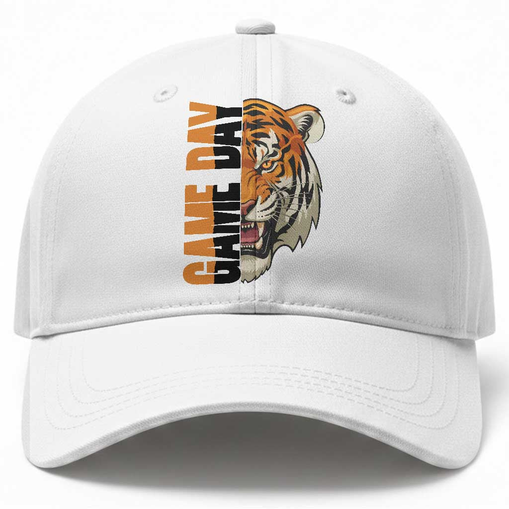 Tiger Football Lover Baseball Cap Game Day Fan Lifestyle