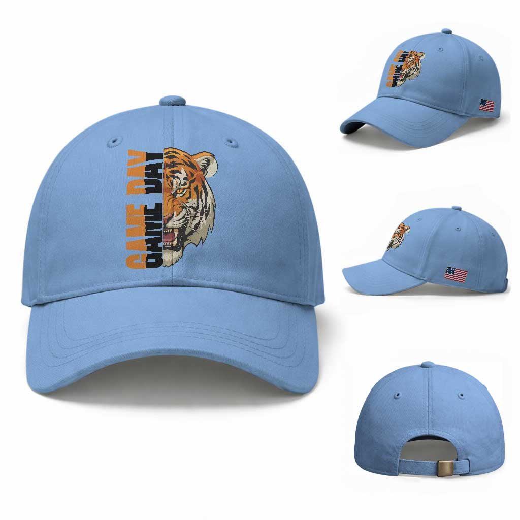 Tiger Football Lover Baseball Cap Game Day Fan Lifestyle