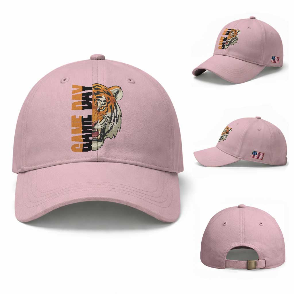 Tiger Football Lover Baseball Cap Game Day Fan Lifestyle