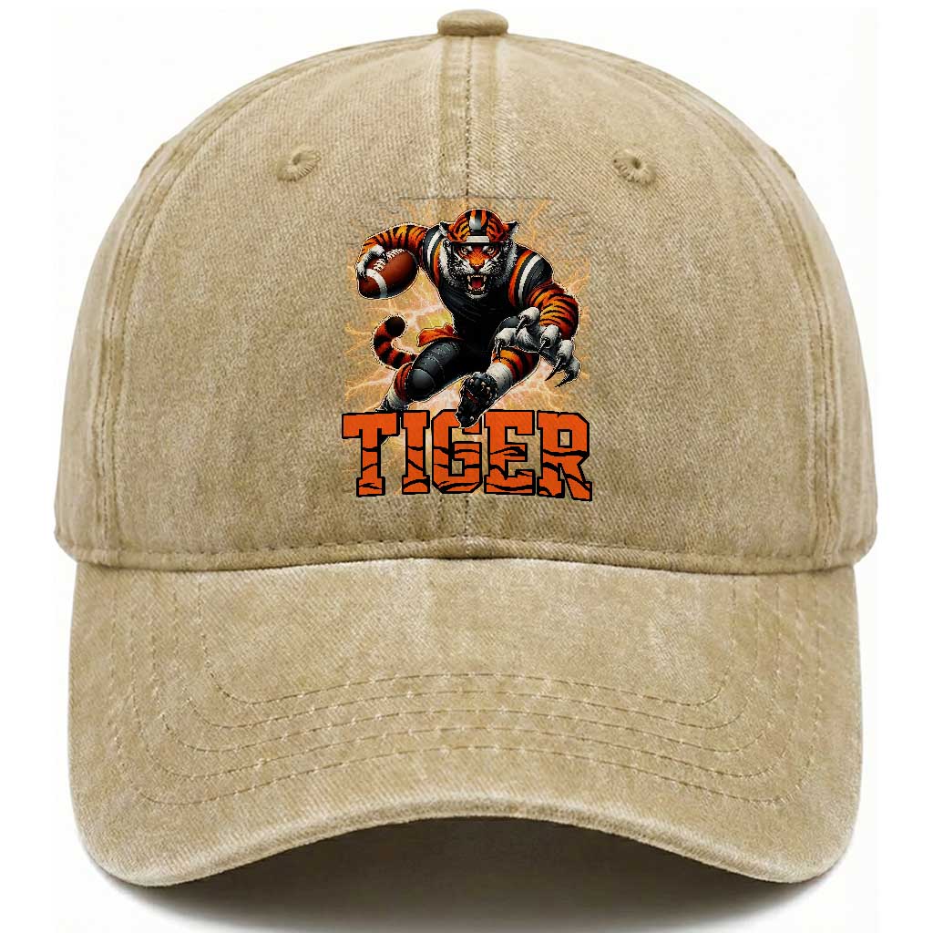 Lightning Tiger Lover Washed Cotton Baseball Cap Sport Lover Gift