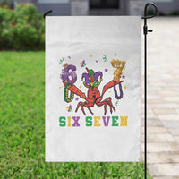 Funny 67 Crawfish Mardi Gras Garden Flag Six Seven Meme