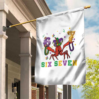 Funny 67 Crawfish Mardi Gras Garden Flag Six Seven Meme