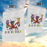 Funny 67 Crawfish Mardi Gras Garden Flag Six Seven Meme
