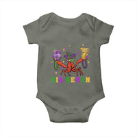 Funny 67 Crawfish Mardi Gras Baby Onesie Six Seven Meme