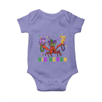 Funny 67 Crawfish Mardi Gras Baby Onesie Six Seven Meme