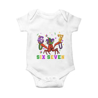 Funny 67 Crawfish Mardi Gras Baby Onesie Six Seven Meme