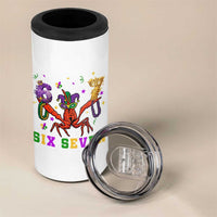 Funny 67 Crawfish Mardi Gras 4 in 1 Can Cooler Tumbler Six Seven Meme