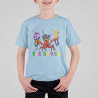 Funny 67 Crawfish Mardi Gras T Shirt For Kid Six Seven Meme