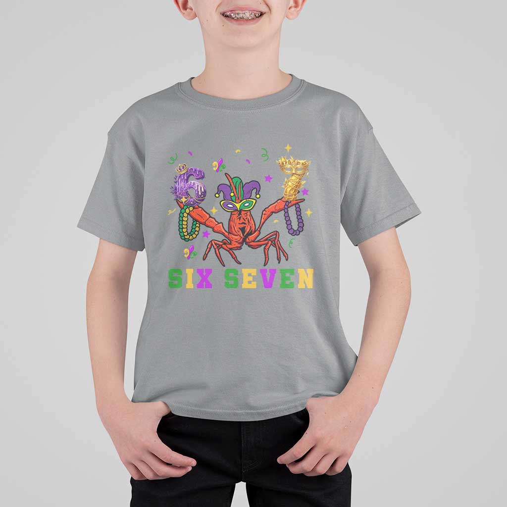Funny 67 Crawfish Mardi Gras T Shirt For Kid Six Seven Meme