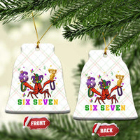 Funny 67 Crawfish Mardi Gras Ceramic Ornament Six Seven Meme