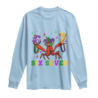 Funny 67 Crawfish Mardi Gras Long Sleeve Shirt Six Seven Meme