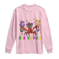 Funny 67 Crawfish Mardi Gras Long Sleeve Shirt Six Seven Meme