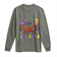Funny 67 Crawfish Mardi Gras Long Sleeve Shirt Six Seven Meme